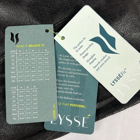 LYSSE New‎ Women’s 3X Pull-on Black Buffed Suede Seamed Legging - Picture 6 of 12